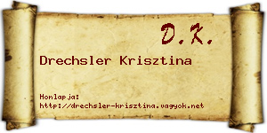 Drechsler Krisztina névjegykártya